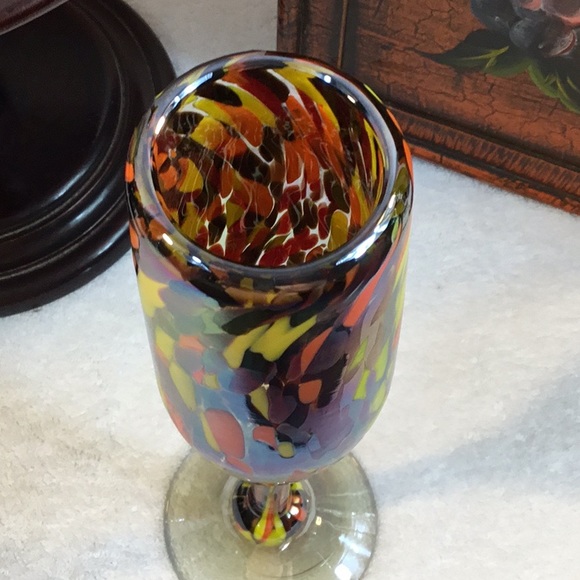 🆕 🎊🎈🎊HANDBLOWN MEXICAN CHAMPAGNE GLASSES🎊🎈🎊 - Picture 6 of 6